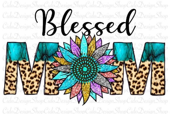 Blessed Mom Western Graphics & Print Templates