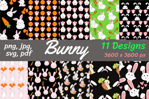 Bunny Digital Papers: Graphics and Patterns