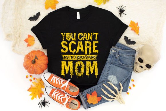 Dachshund Mom Halloween Graphics for T-Shirt Designs
