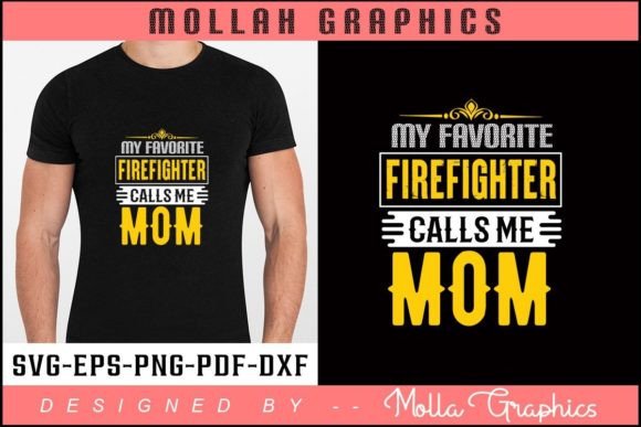 Firefighter Mom Graphics for Print Templates
