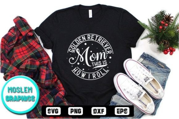 Golden Retriever Mom Graphics for T-Shirt Designs