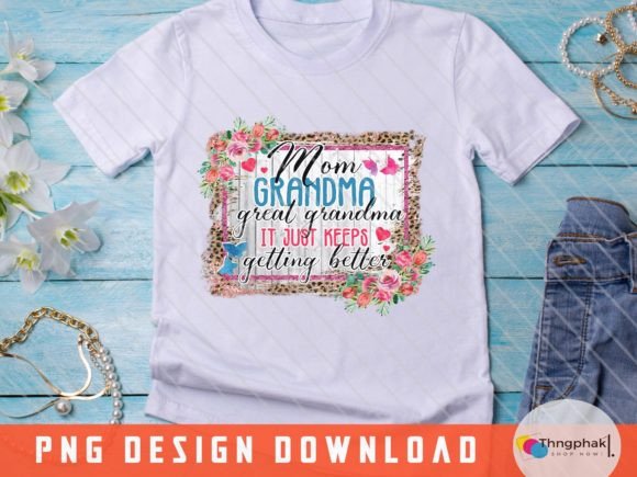Grandma Sublimation Png, Grandma PNG Graphics
