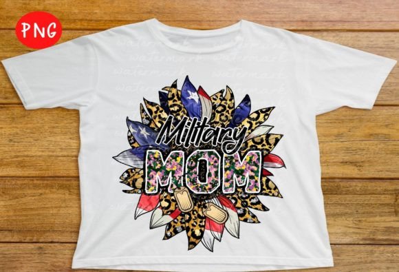 Military Mom PNG: Camo Graphics for T-Shirt Designs
