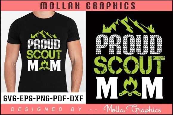 Proud Scout Mom Graphics & Print Templates