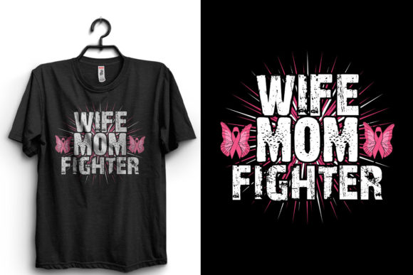 Reviewing Breast Cancer Quotes Wife Mom Fighter for Embroidery