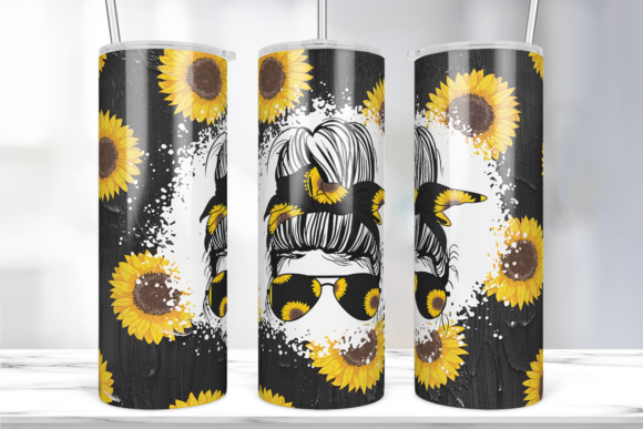 Sunflower Mom Wood Wrap: Graphics & Print Templates