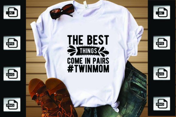 Twin Mom Graphics for T-Shirt Designs