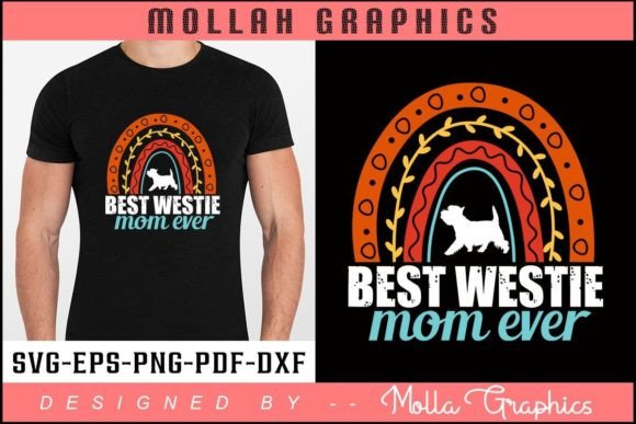Westie Mom Typography: Graphics & Print Templates